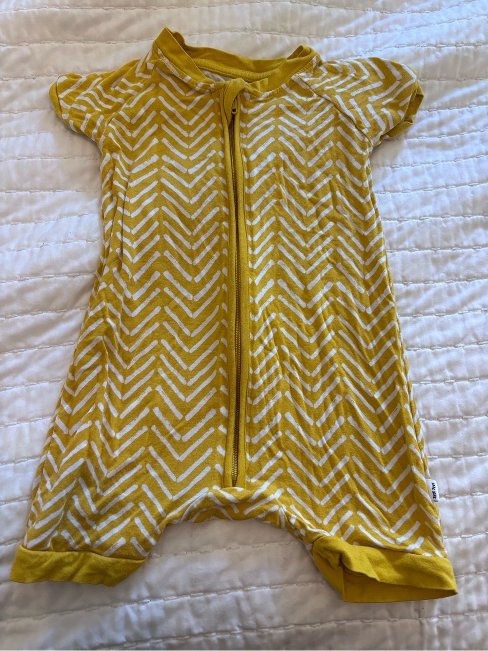 Little Sleepies Shortie, Mustard Color 6-12 Month